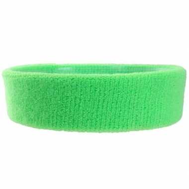 Hoofdbandje neon groen voor volwassenen